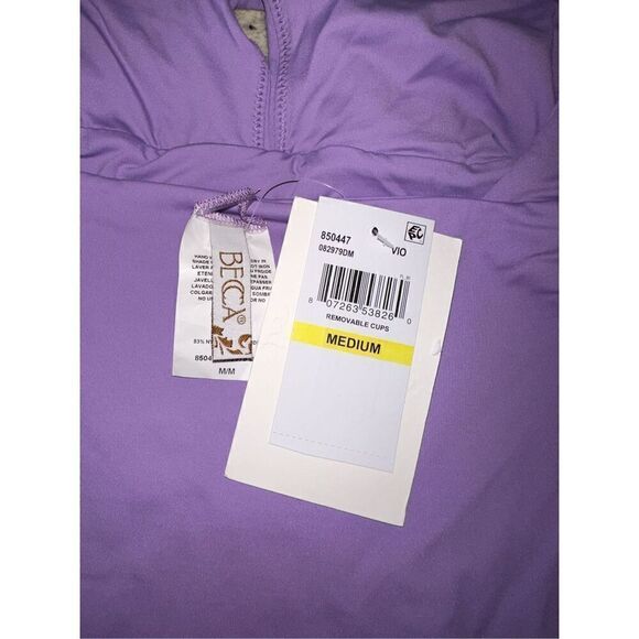 BECCA Women's Standard Color Code Shirred One Piece swimsuit - Picture 6 of 6